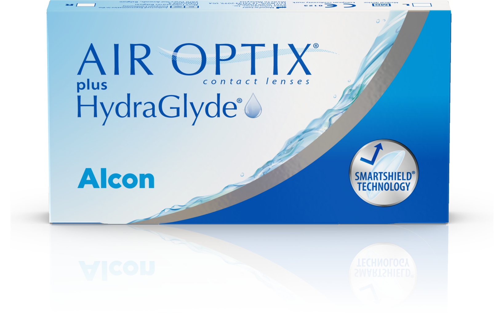 AIR OPTIX plus HydraGlyde contact lens box