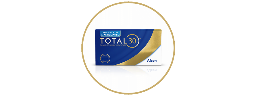 TOTAL30 Multifocal for Astigmatism contact lens box