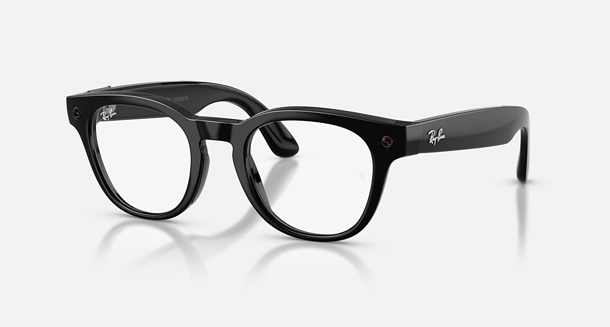 Ray-Ban Meta Scriber Optics Gen 2 smart glasses in glossy black with a rounded prescription-friendly frame
